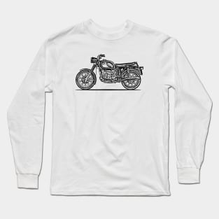 R75 Classic Bike Sketch Art Long Sleeve T-Shirt